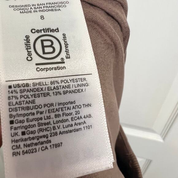 Athleta Brooklyn Mid Rise Ankle Pant Women's Size 8 Brown Athletic Slacks - Picture 8 of 9